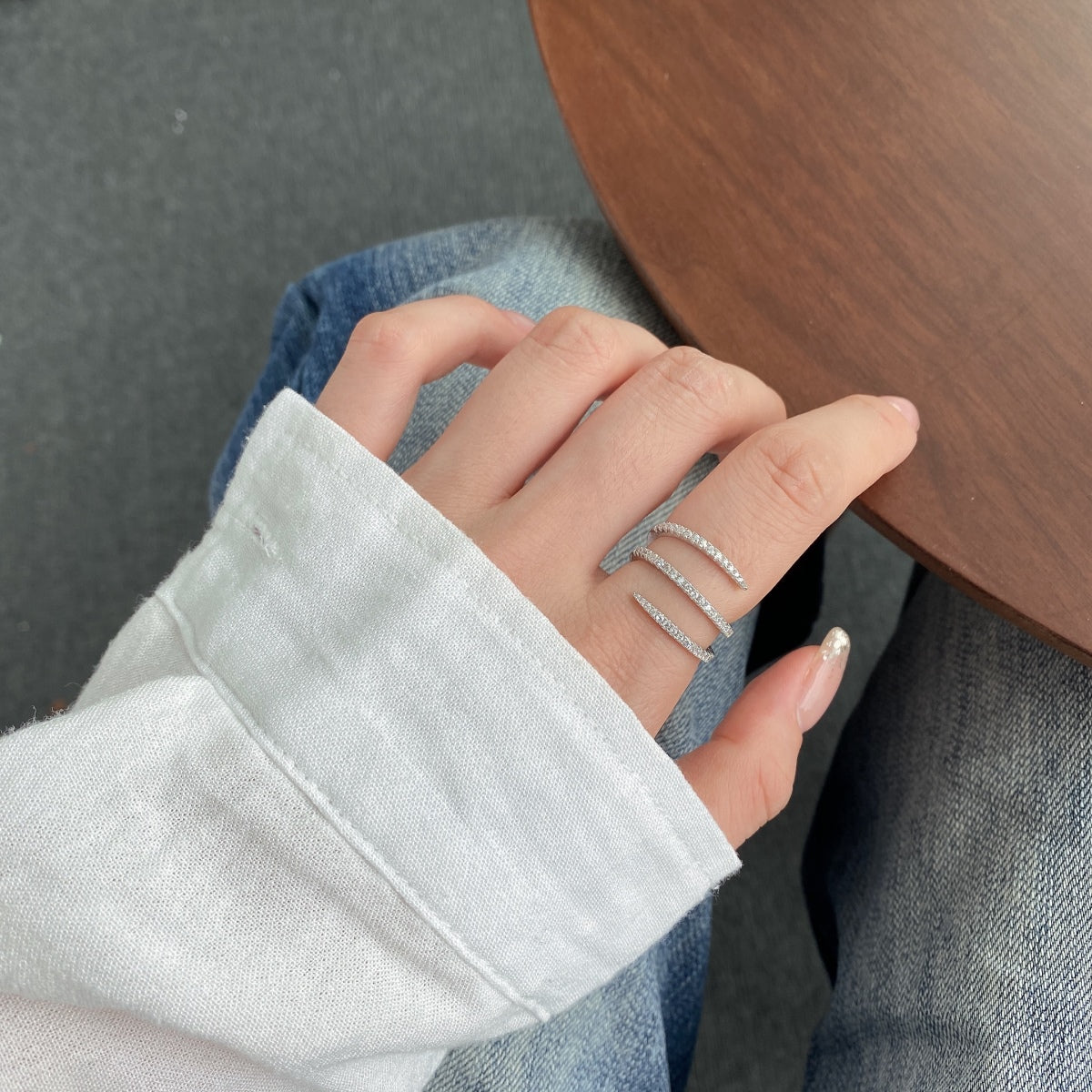 [Perla Lux]Unique Vibrant Entangle Daily Ring
