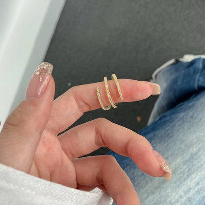 [Perla Lux]Unique Vibrant Entangle Daily Ring