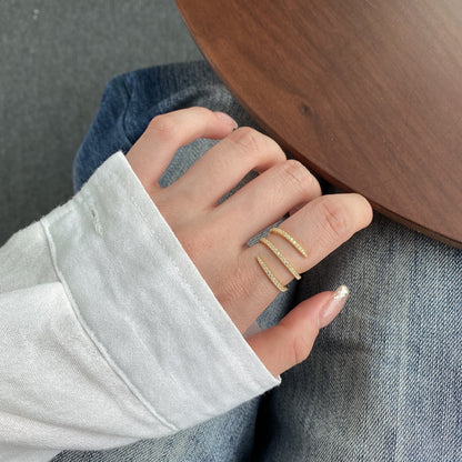 [Perla Lux]Unique Vibrant Entangle Daily Ring
