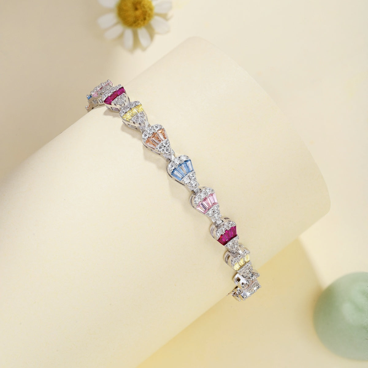 [Perla Lux]Radiant Water Drop Shape Daily Bracelet