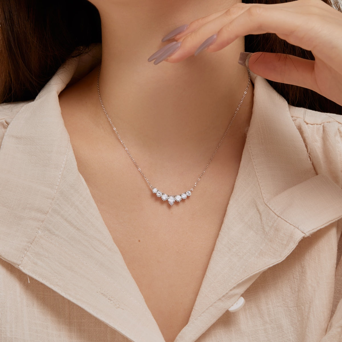 [Perla Lux]Dainty Colorful Heart Necklace