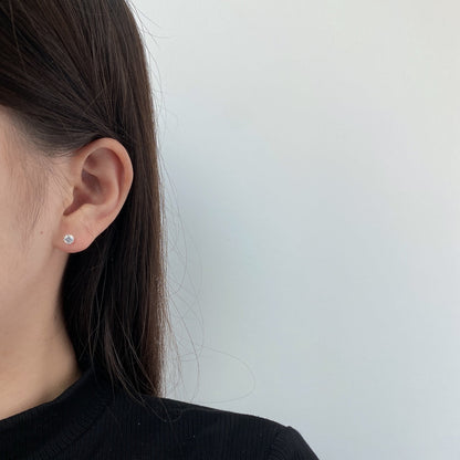 [Perla Lux]Sparkling Colorful Round Shape Earrings
