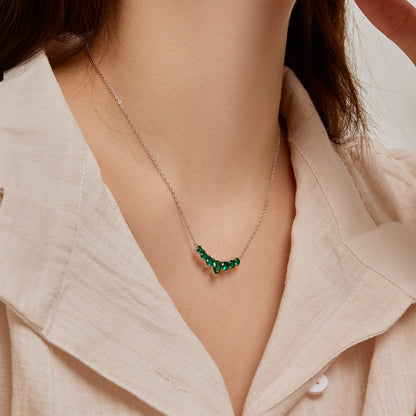 [Perla Lux]Dainty Colorful Heart Necklace