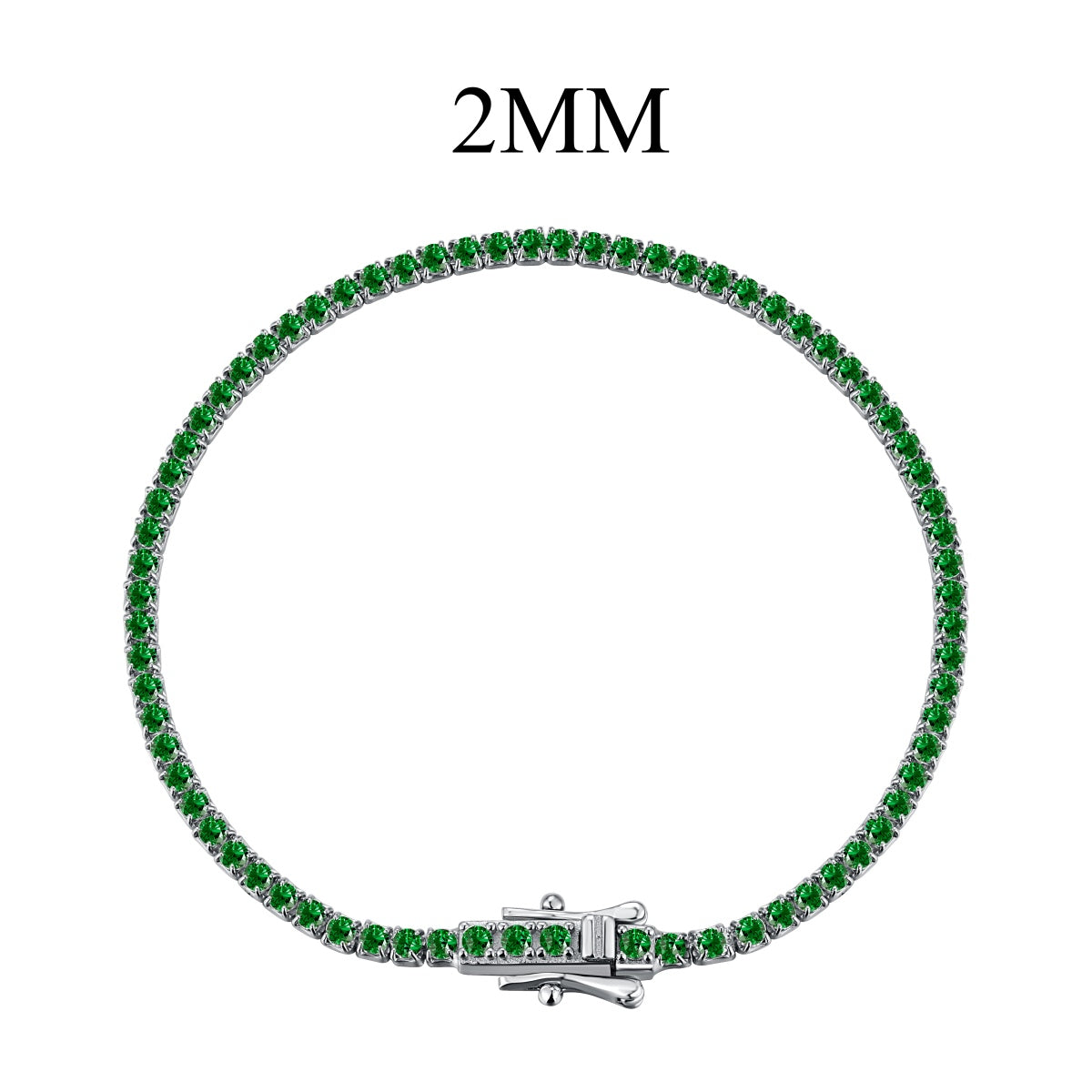 [Perla Lux]Radiant Colorful Round Cut Party Bracelet