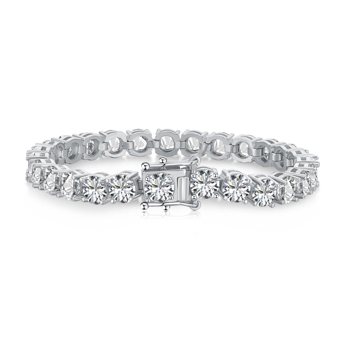 [Perla Lux]0.75 Carat Dazzling Round Cut Wedding Bracelet