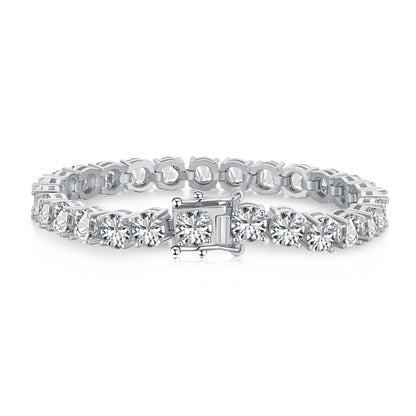 [Perla Lux]0.75 Carat Dazzling Round Cut Wedding Bracelet