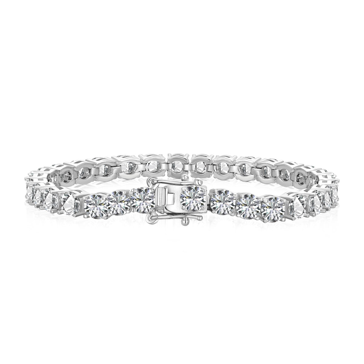 [Perla Lux]Ornate Sparkling Round Cut Wedding Bracelet