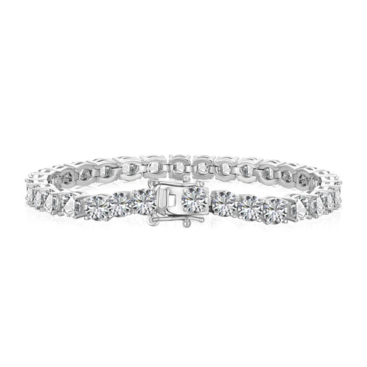 [Perla Lux]Ornate Sparkling Round Cut Wedding Bracelet