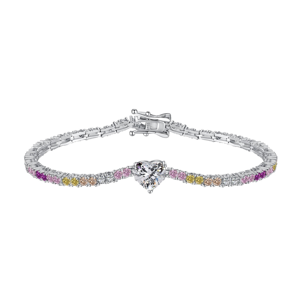 [Perla Lux]Delicate Romantic Heart Shape Lover Bracelet