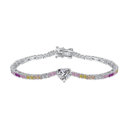 [Perla Lux]Delicate Romantic Heart Shape Lover Bracelet