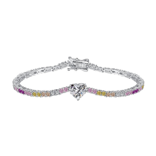 [Perla Lux]Delicate Romantic Heart Shape Lover Bracelet