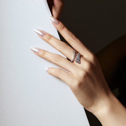 [Perla Lux]Unique Vivid Snake Shape Daily Ring