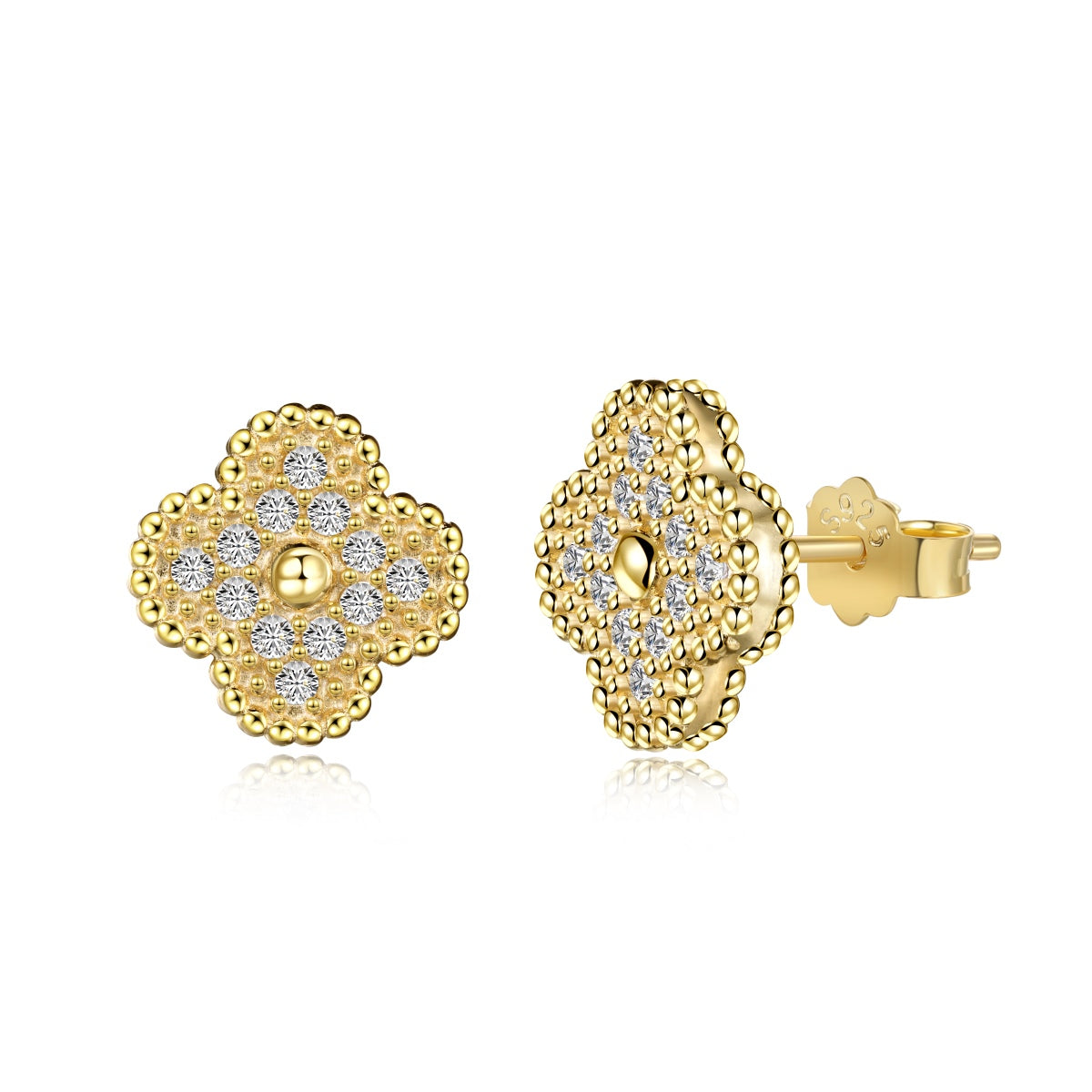 [Perla Lux]Four Leaf Clover Fashion Earrings