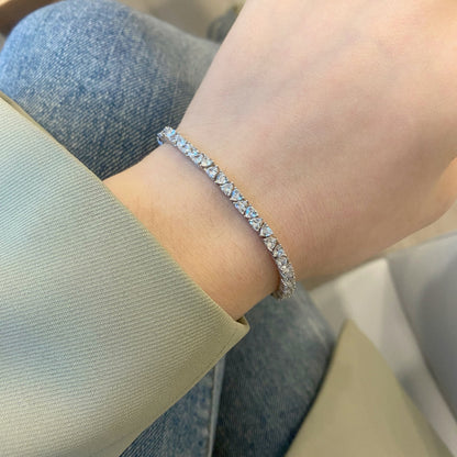 [Perla Lux]Dazzling Romantic Heart Shape Lover Bracelet
