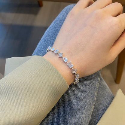 [Perla Lux]Unique Exquisite Multi Cut Daily Bracelet