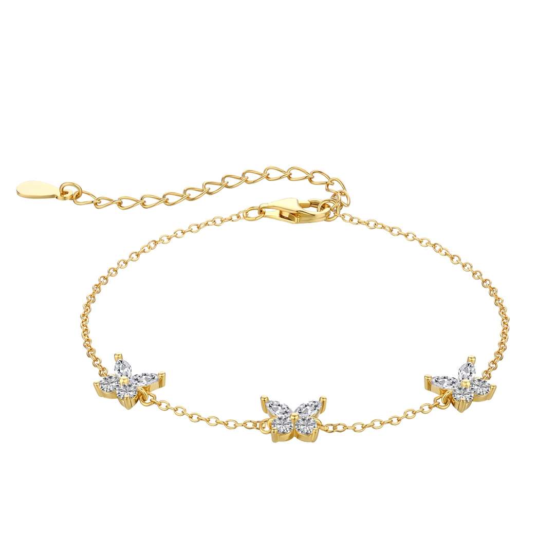 [Perla Lux]Radiant Butterfly Shape Necklace