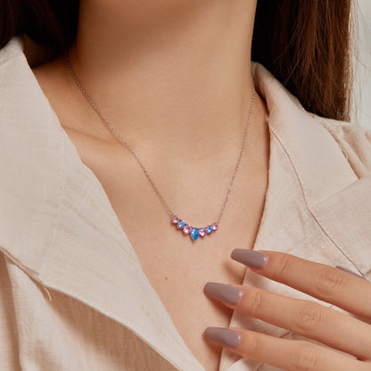 [Perla Lux]Dainty Colorful Heart Necklace