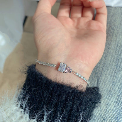 [Perla Lux]Dazzling Unique Multi Shape Lover Bracelet