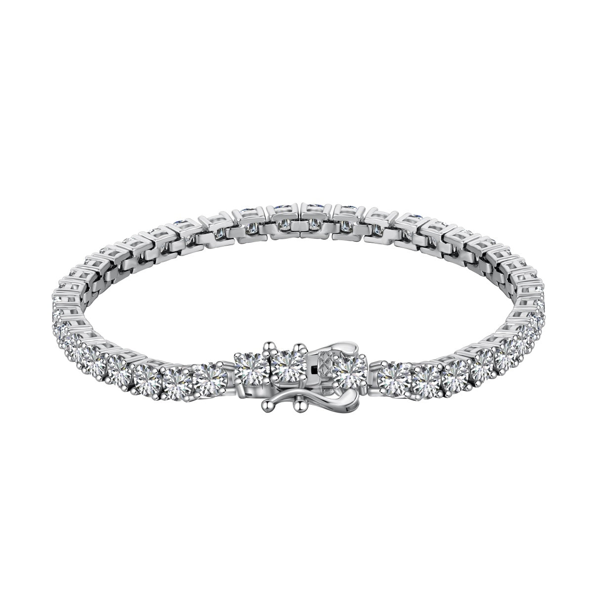 [Perla Lux]Luxurious Ornate Round Cut Tennis Bracelet