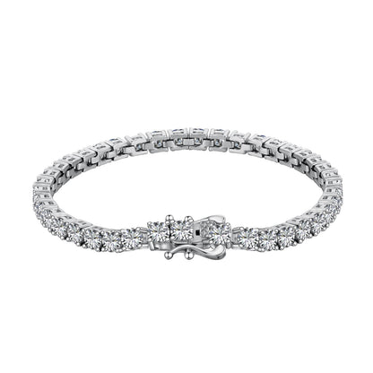 [Perla Lux]Luxurious Ornate Round Cut Tennis Bracelet