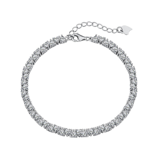 [Perla Lux]Dazzling Romantic Heart Shape Lover Bracelet