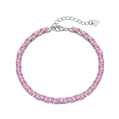 [Perla Lux]Dazzling Romantic Heart Shape Lover Bracelet