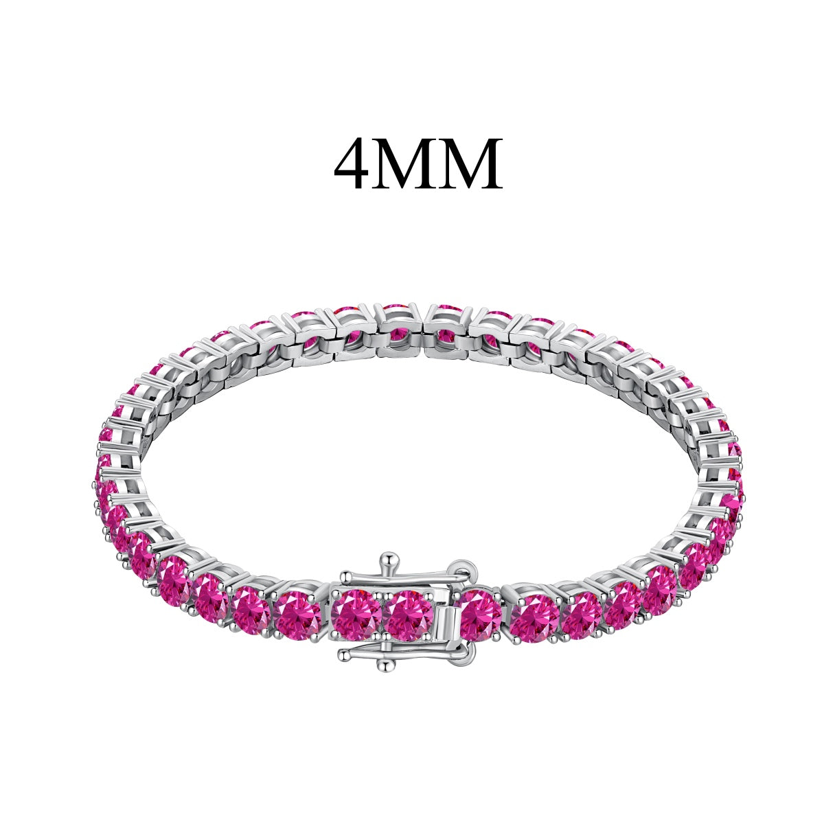 [Perla Lux]Radiant Colorful Round Cut Party Bracelet