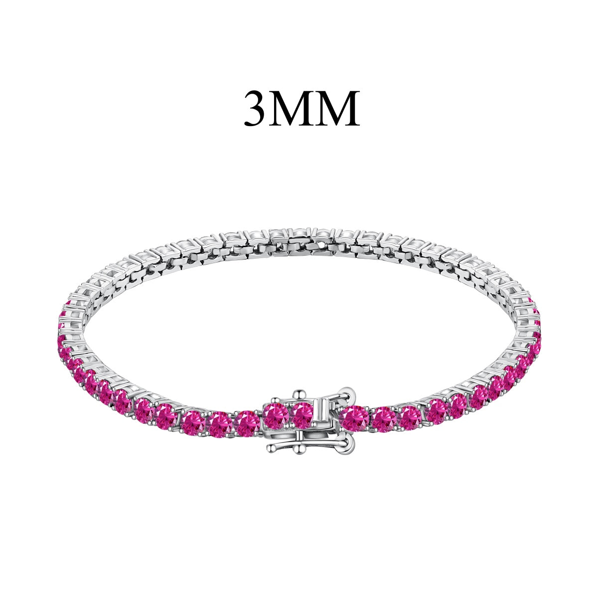 [Perla Lux]Radiant Colorful Round Cut Party Bracelet