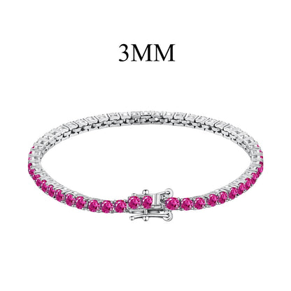 [Perla Lux]Radiant Colorful Round Cut Party Bracelet