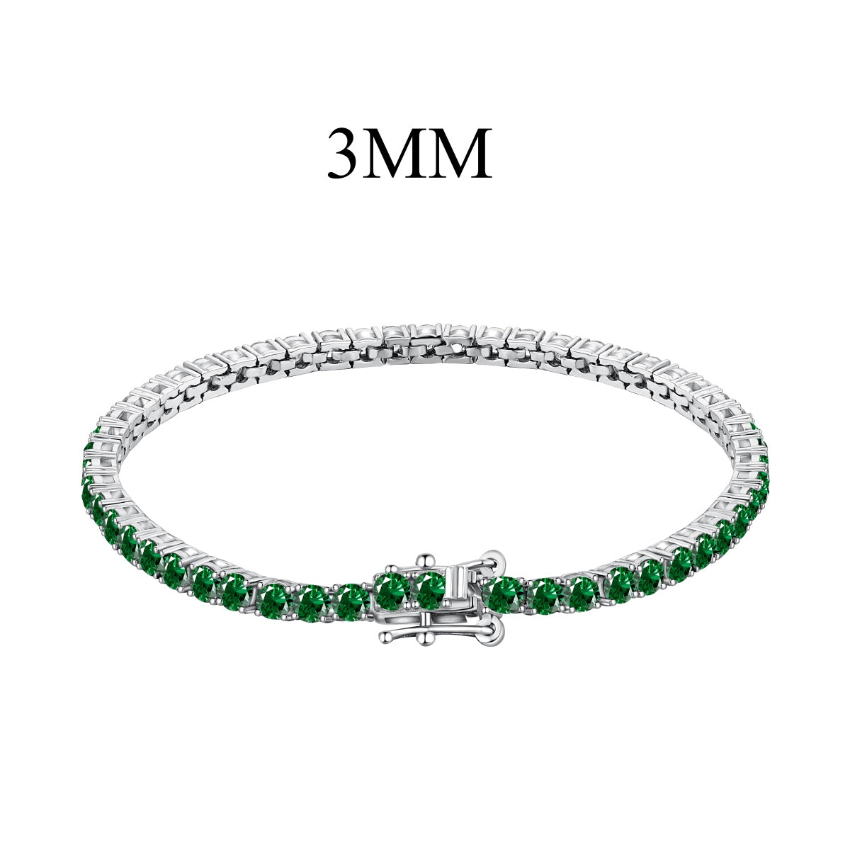 [Perla Lux]Radiant Colorful Round Cut Party Bracelet