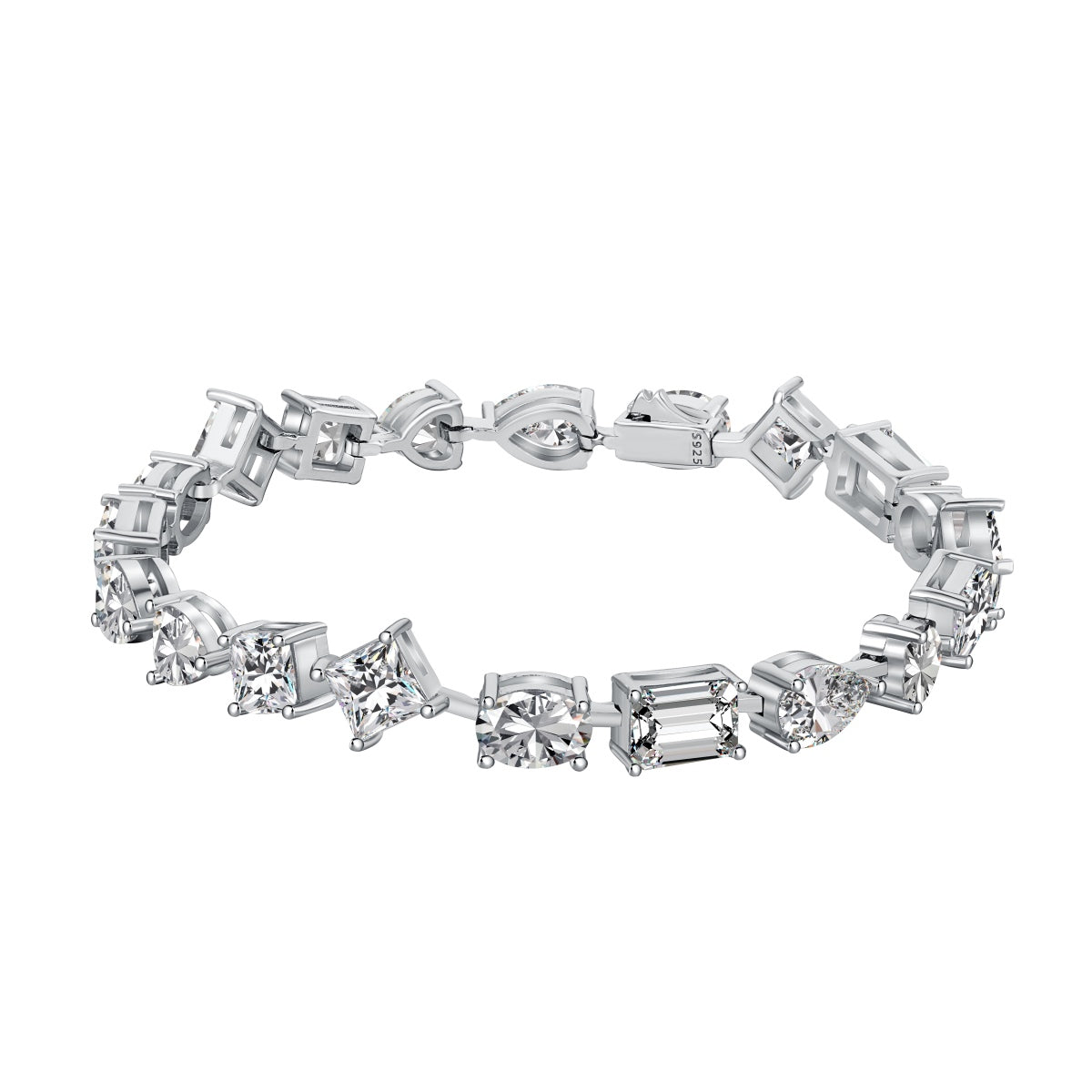 [Perla Lux]Unique Exquisite Multi Cut Daily Bracelet
