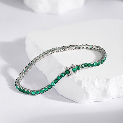 [Perla Lux]Radiant Colorful Round Cut Party Bracelet