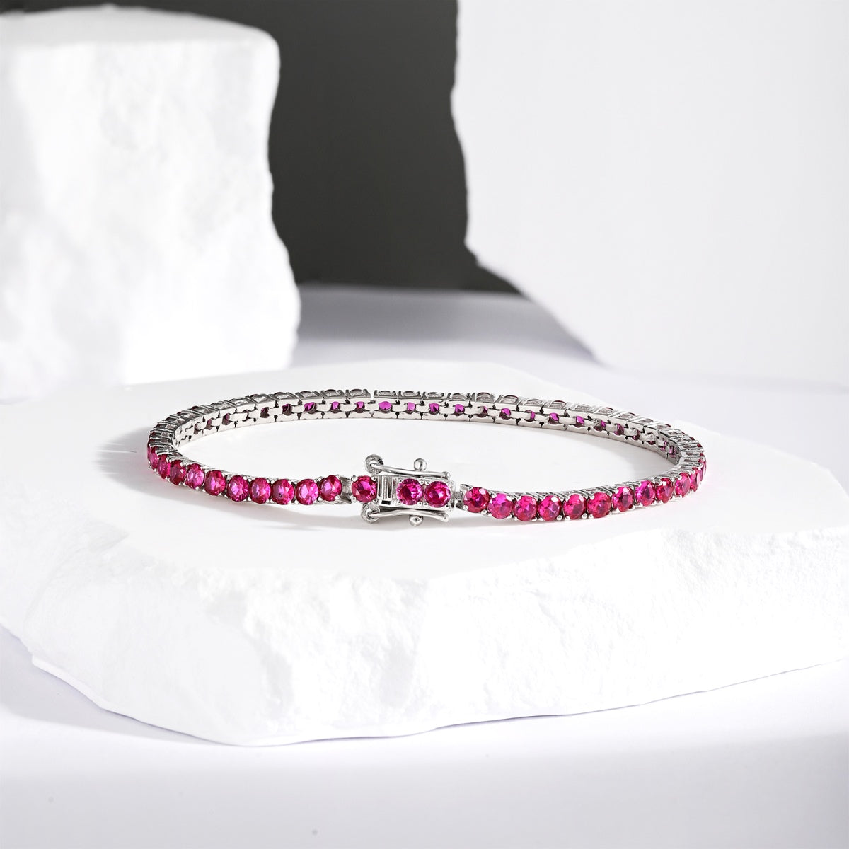 [Perla Lux]Radiant Colorful Round Cut Party Bracelet