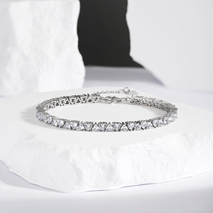 [Perla Lux]Dazzling Romantic Heart Shape Lover Bracelet