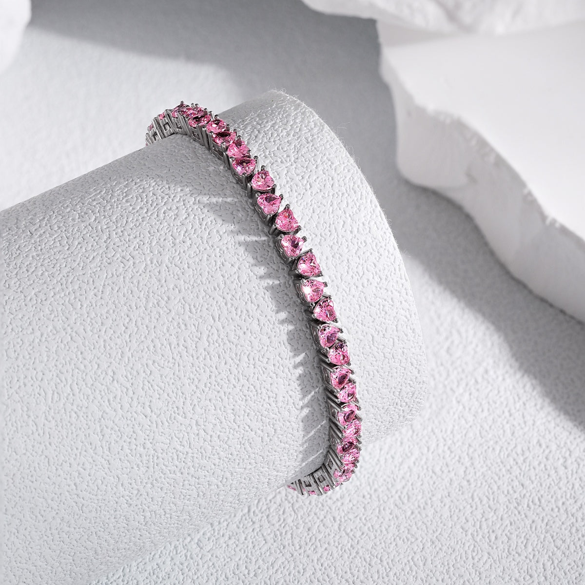 [Perla Lux]Dazzling Romantic Heart Shape Lover Bracelet