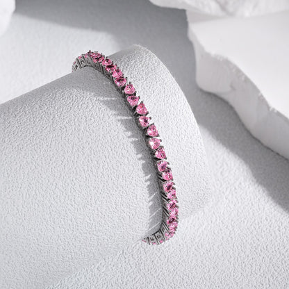 [Perla Lux]Dazzling Romantic Heart Shape Lover Bracelet