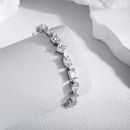 [Perla Lux]Unique Exquisite Multi Cut Daily Bracelet