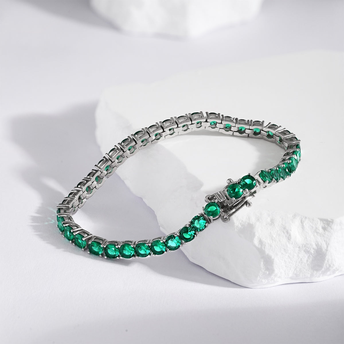 [Perla Lux]Radiant Colorful Round Cut Party Bracelet