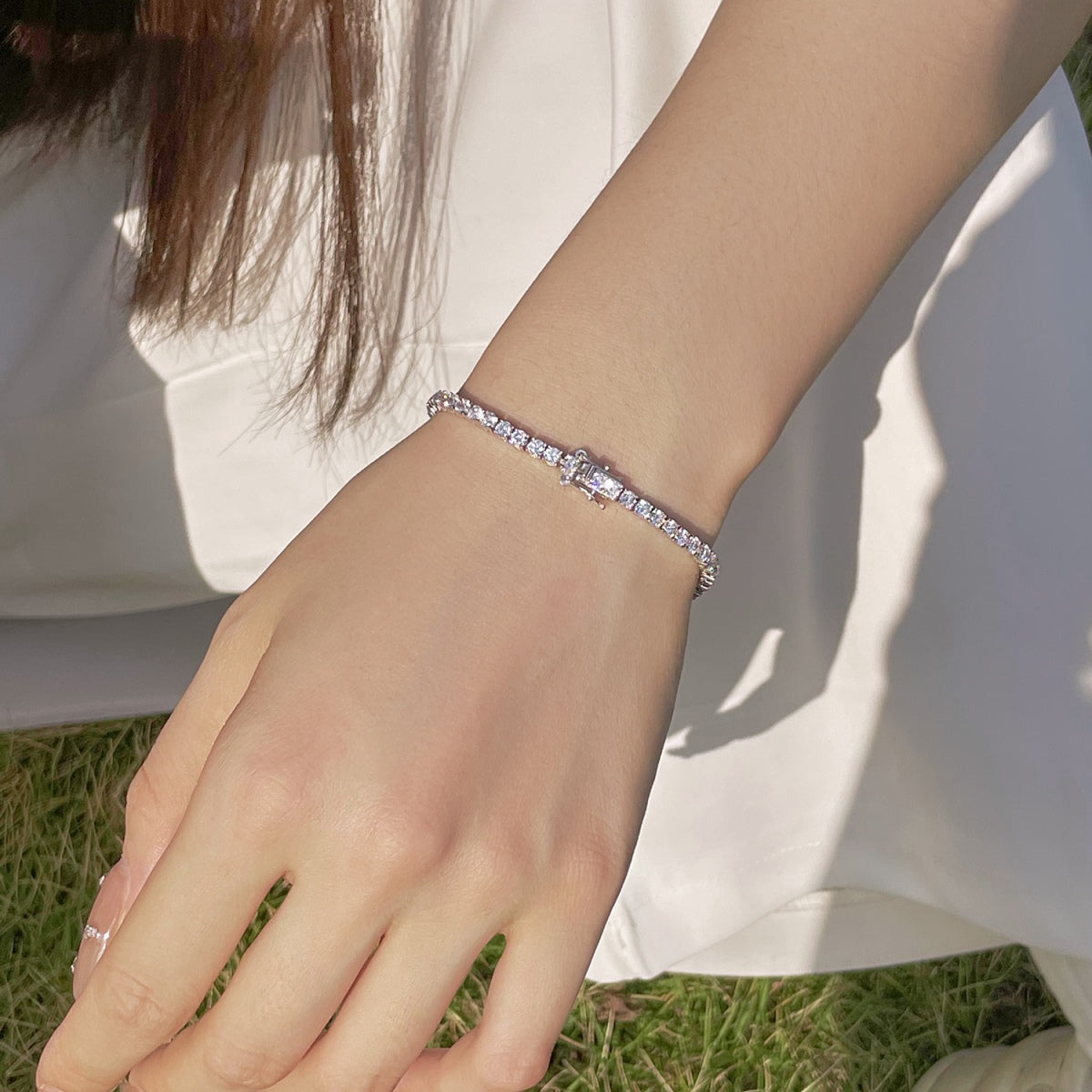 [Perla Lux]Radiant Colorful Round Cut Party Bracelet