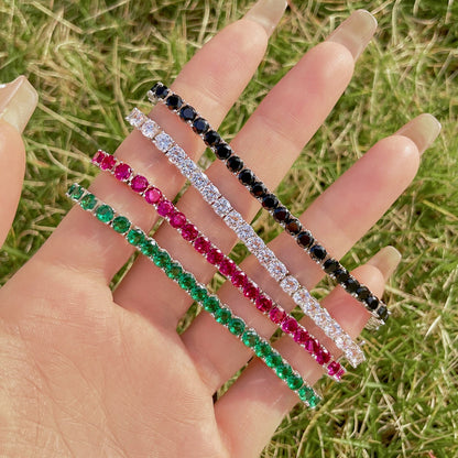 [Perla Lux]Radiant Colorful Round Cut Party Bracelet