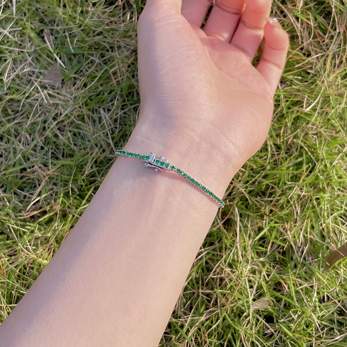 [Perla Lux]Radiant Colorful Round Cut Party Bracelet