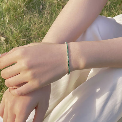 [Perla Lux]Radiant Colorful Round Cut Party Bracelet