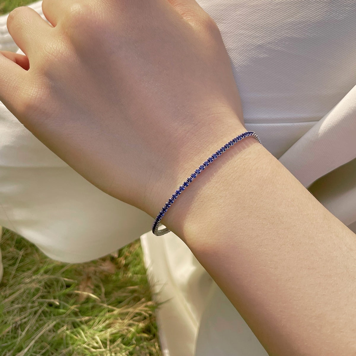 [Perla Lux]Radiant Colorful Round Cut Party Bracelet