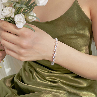 [Perla Lux]Unique Exquisite Multi Cut Daily Bracelet
