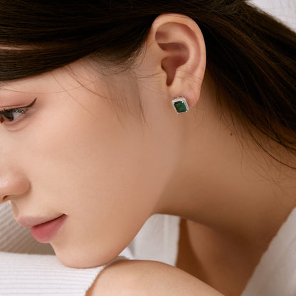 [Perla Lux]Luxurious Dainty Emerald Cut Banquet Earrings