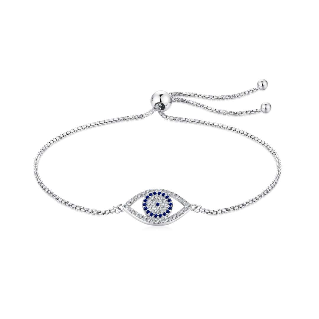 [Perla Lux]Dazzling Eye Shape Necklace