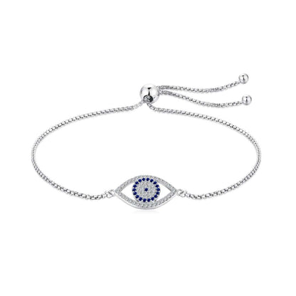 [Perla Lux]Dazzling Eye Shape Necklace