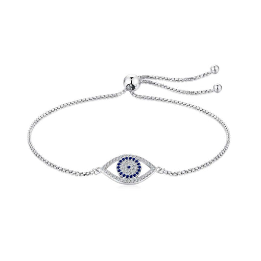 [Perla Lux]Dazzling Eye Shape Necklace