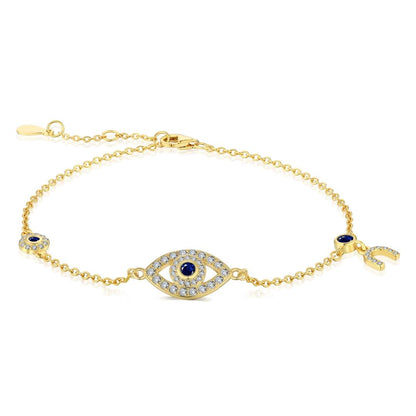 [Perla Lux]Dainty Eye Shape Necklace