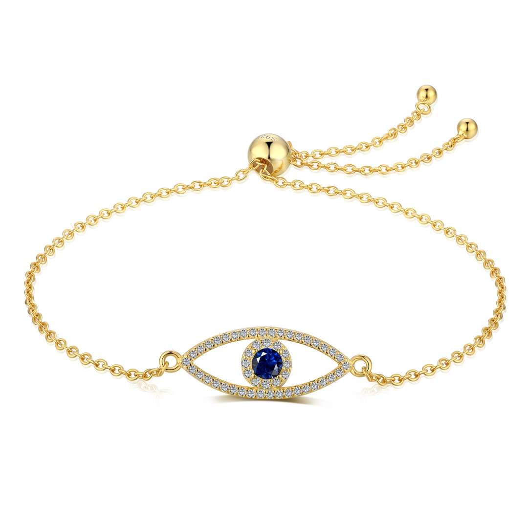 [Perla Lux]Devil's Eye Hollow Design Bracelet